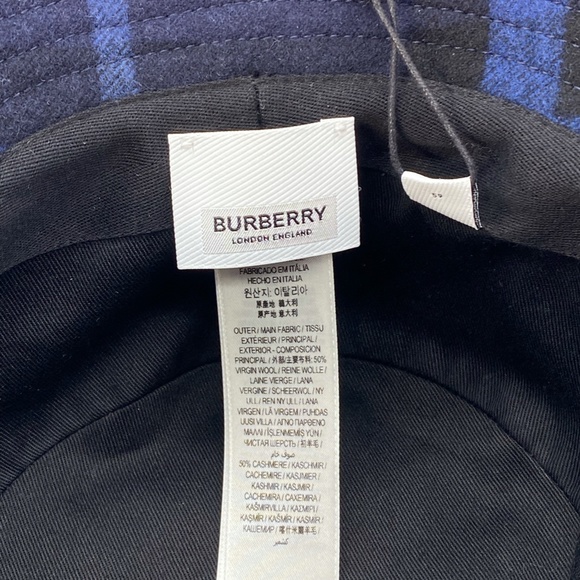 Burberry Check Wool Cashmere Bucket Hat - Picture 6 of 13